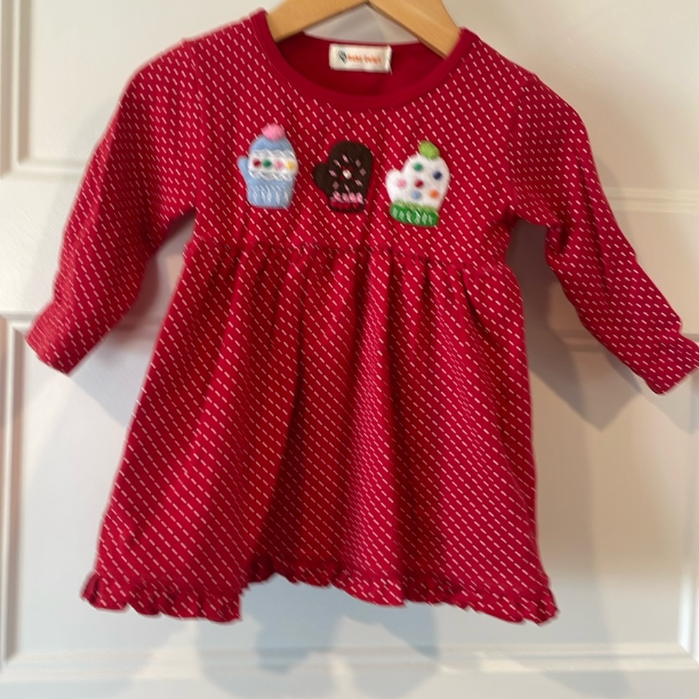 Luigi toddler girls holiday dress